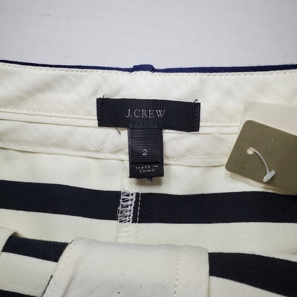 J Crew skirt with pockets multi-stripe mini Sz 2 - Picture 8 of 9